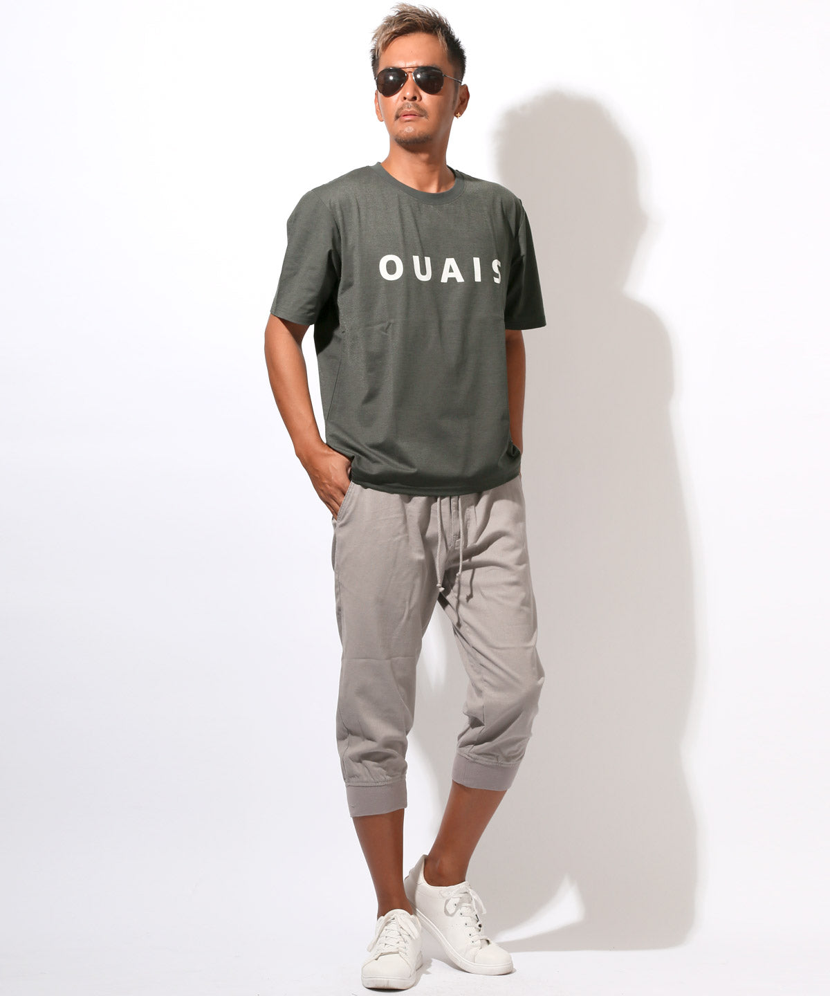 ラグスタイル LUXSTYLE シルケットロゴプリント半袖Tシャツ/トップス カットソー シルケット加工 シルク風 プリント ロゴ 英字 シンプル クルーネック 丸首 インナー （チャコール） チャコール