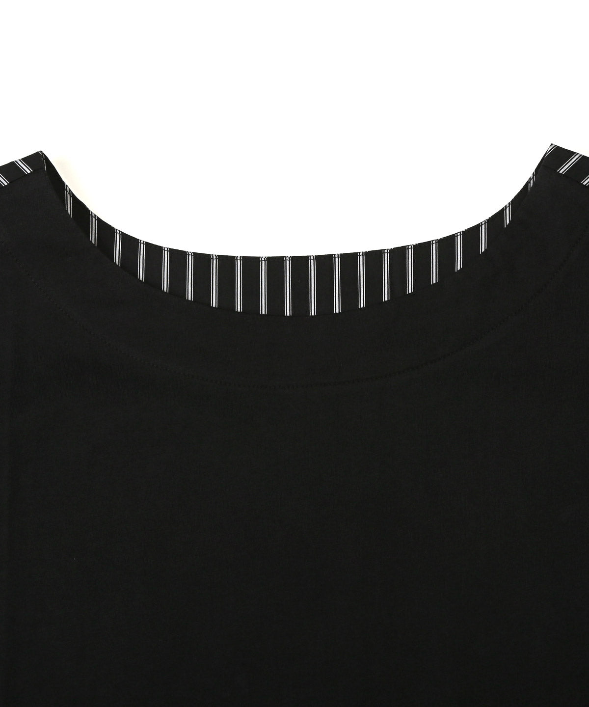 ラグスタイル LUXSTYLE 2way無地×ストライプ切替半袖Tシャツ/カットソー トップス 五分袖 5分袖 オーバーサイズ 大きいサイズ 切替 切り替え 2way リバーシブル （ブルー） ブルー