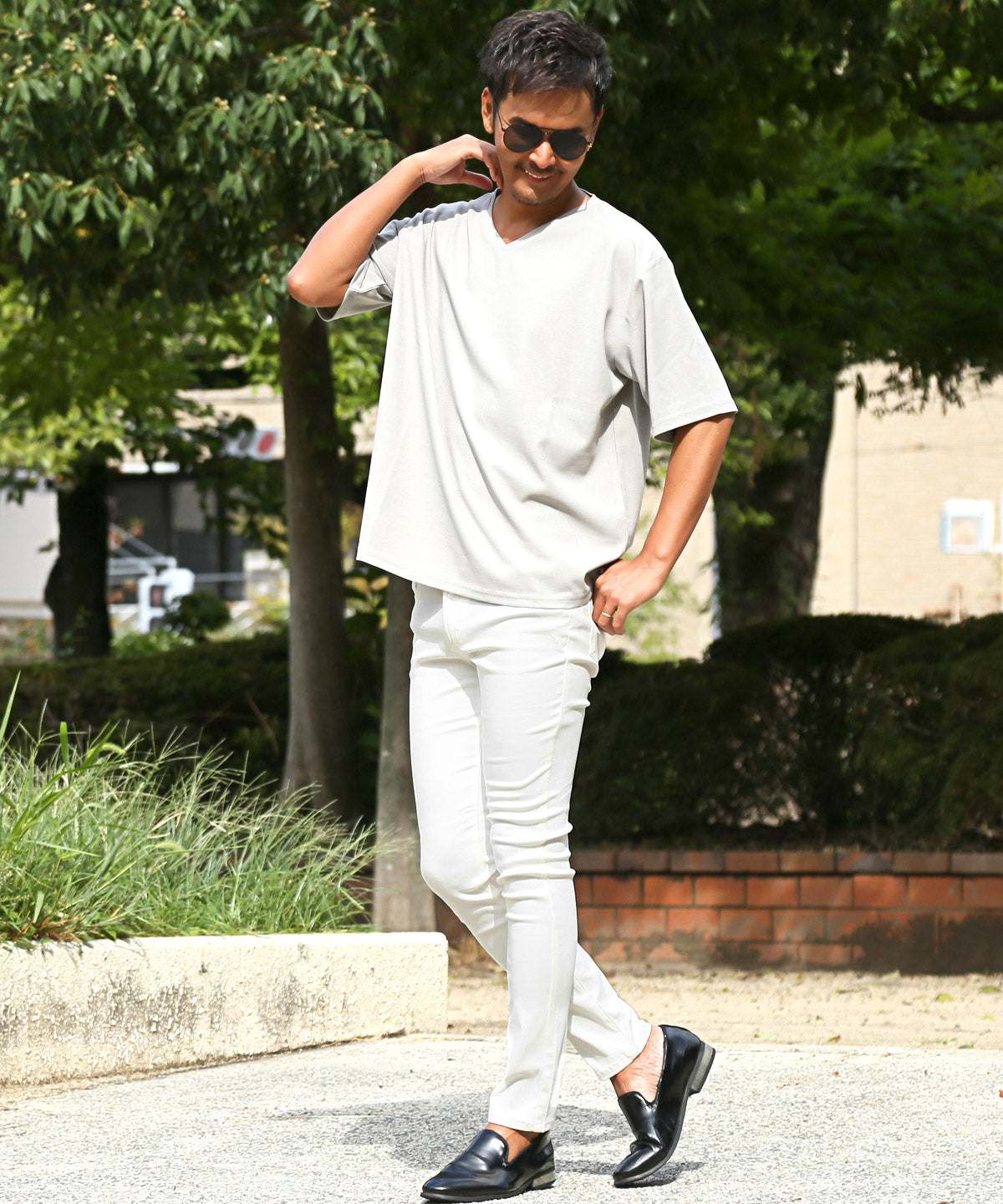 ラグスタイル LUXSTYLE スーパーストレッチスキニーパンツ/チノパン スリムパンツ ボトムス ズボン スキニー ストレッチ 伸縮性 伸びる 超伸縮 細身 脚長 美脚 （ホワイト） ホワイト