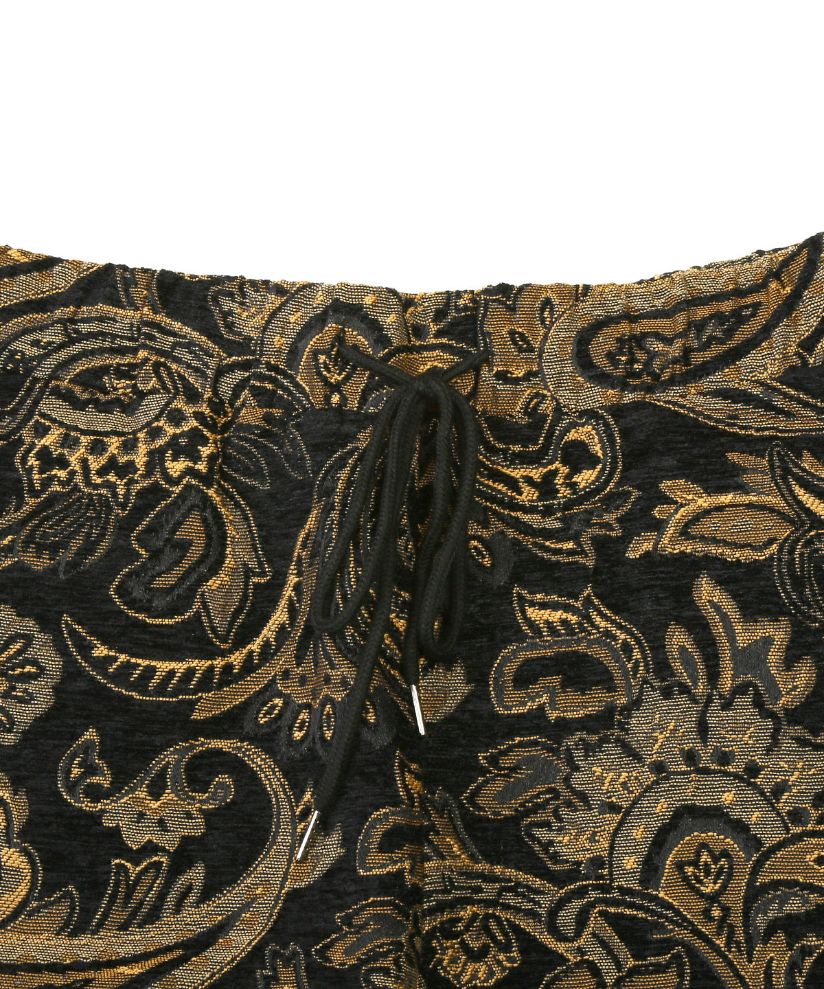 ラグスタイル LUXSTYLE ゴブラン織りペイズリー柄イージーパンツ/イージーパンツ ボトムス ペイズリー柄 ゴブラン織り フラワー 花柄 ウエストゴム 総柄 おしゃれ （ベージュ） ベージュ