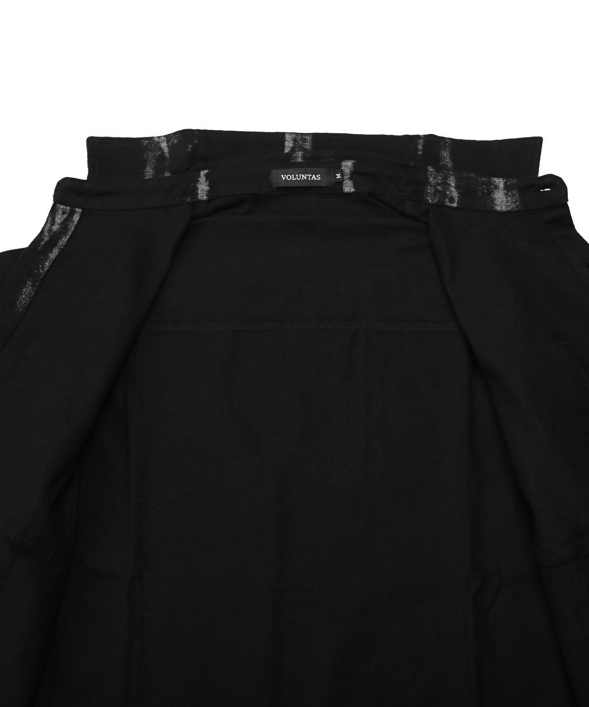 ラグスタイル LUXSTYLE グランジペイント加工ブラックデニムシャツ/デニムシャツ カジュアルシャツ メンズ 長袖 綿100％ コットン レギュラーカラー 羽織り グランジ加工 （ブルー） ブルー