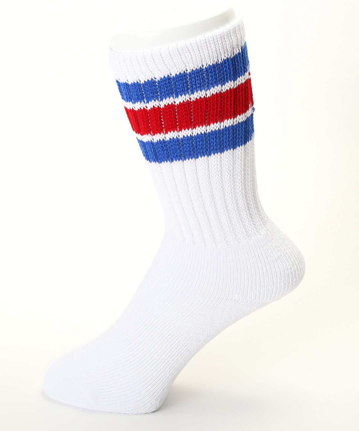 ラグスタイル LUXSTYLE Healthknit(ヘルスニット)配色3本ラインクルーソックス3足セット/ソックス クルーソックス ラインソックス スケーターソックス 3本ライン 配色 ブランド クルー丈 ミドル丈 （3足セット） 3足セット