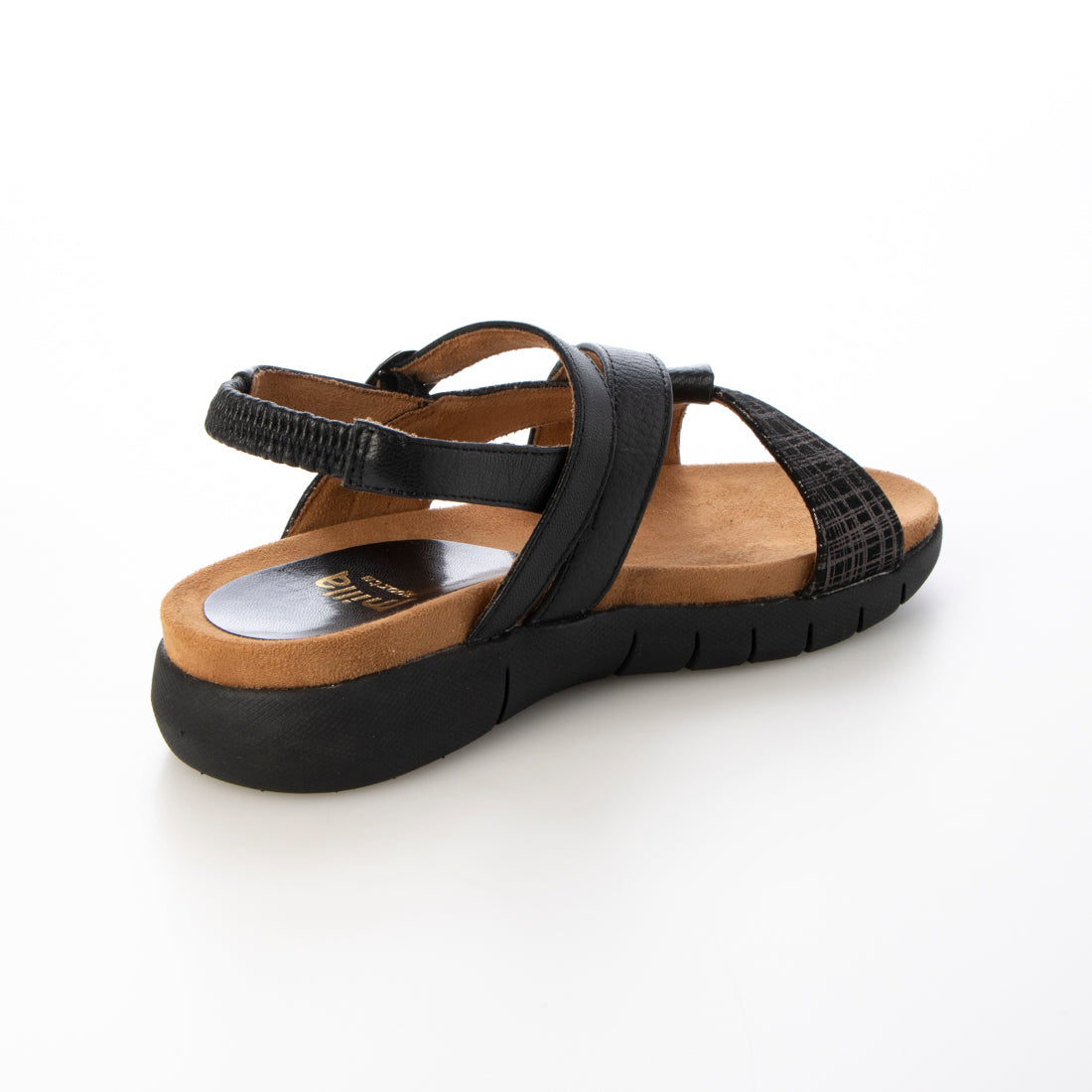 Milla Sports Printed leather combination soft flat sole sandals