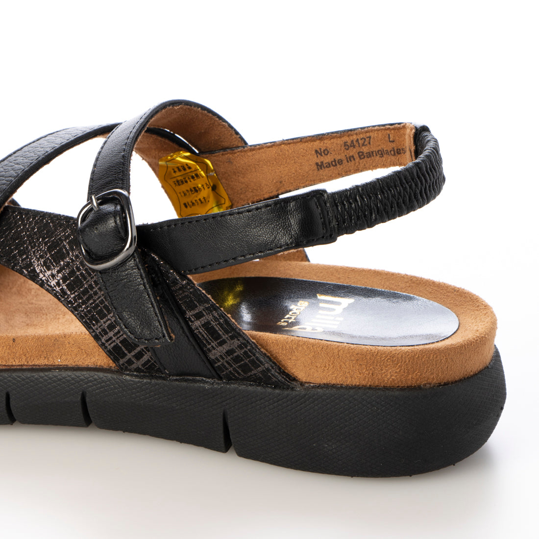 Milla Sports Printed leather combination soft flat sole sandals