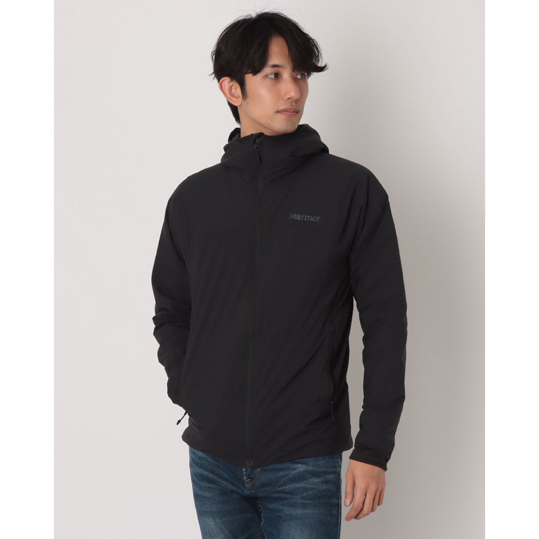 マーモット Marmot NOVUS LT HYBRID HOODY アウトドアジャケット （ブラック） ブラック