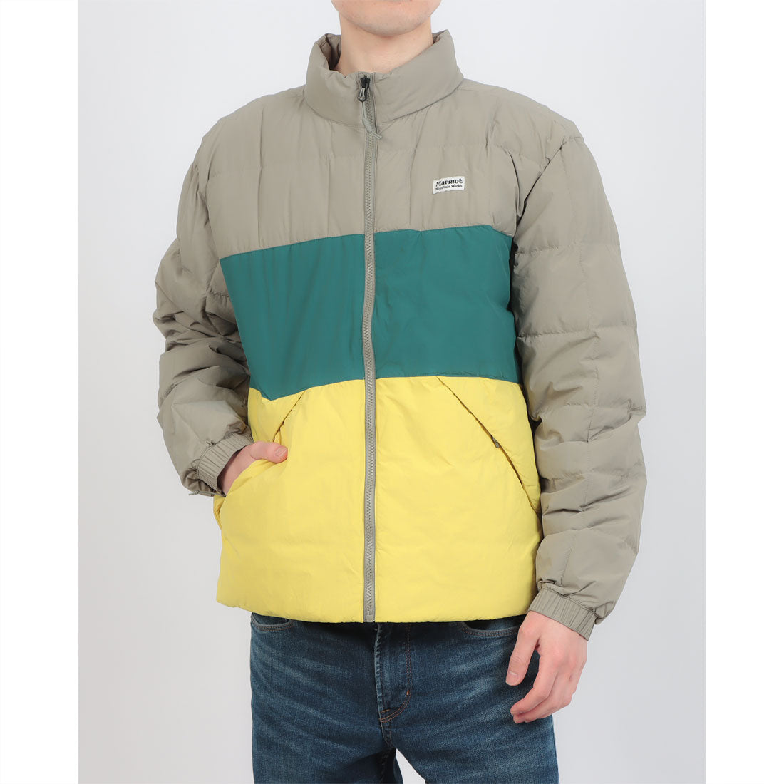 マーモット Marmot アレス ダウンジャケット （ベチバー×ジャングル×ライム） ベチバー×ジャングル×ライム