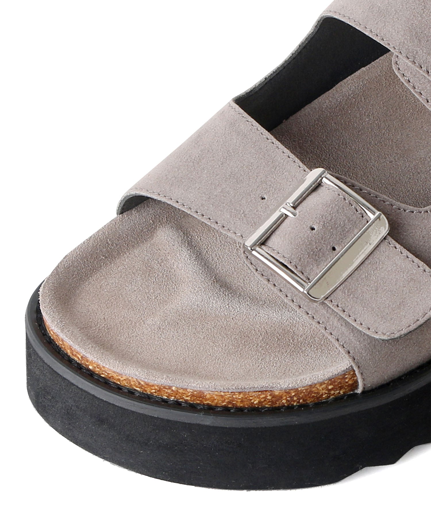 ミッドランドフットウェアーズ Midland Footwears ハイソール ダブルベルト ボリューム デザインサンダル （BG） BG