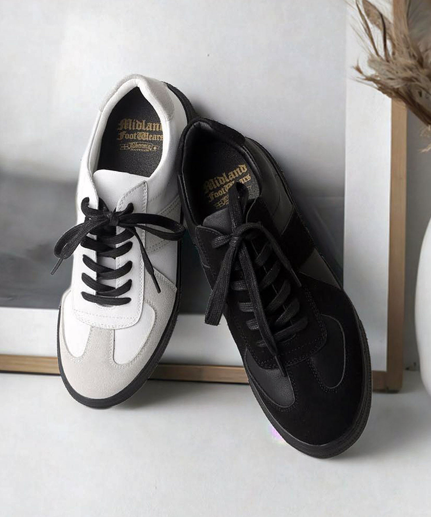 ミッドランドフットウェアーズ Midland Footwears スタイルアップソール ジャーマントレーナー （BL） BL