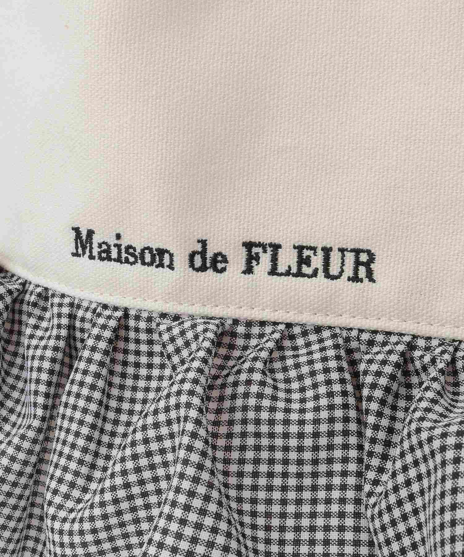 メゾン ド フルール Maison de FLEUR フロントフリルトートバッグ （ブラック） ブラック