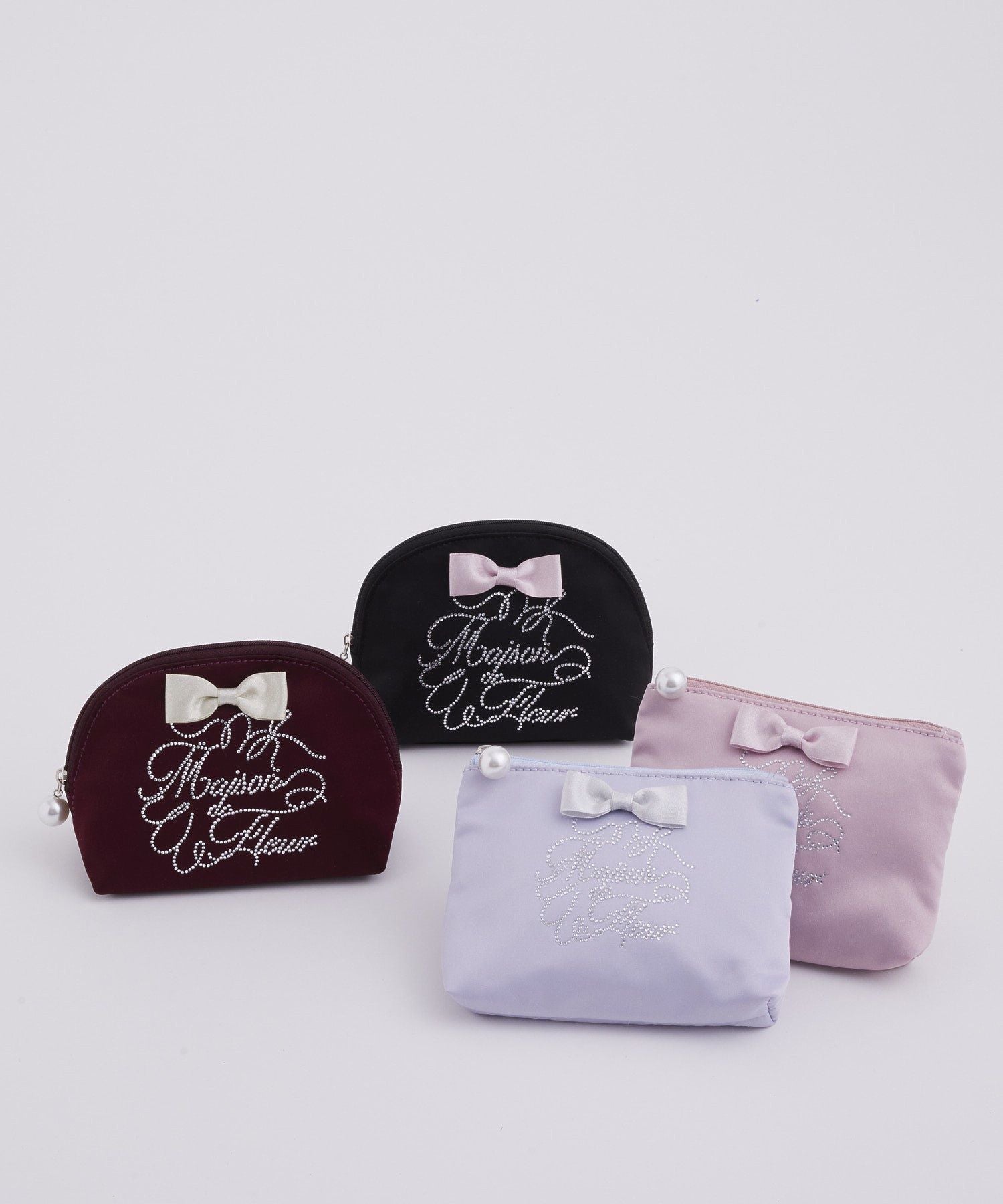 メゾン ド フルール Maison de FLEUR シャイニーリボンティッシュケース （ボルドー） ボルドー