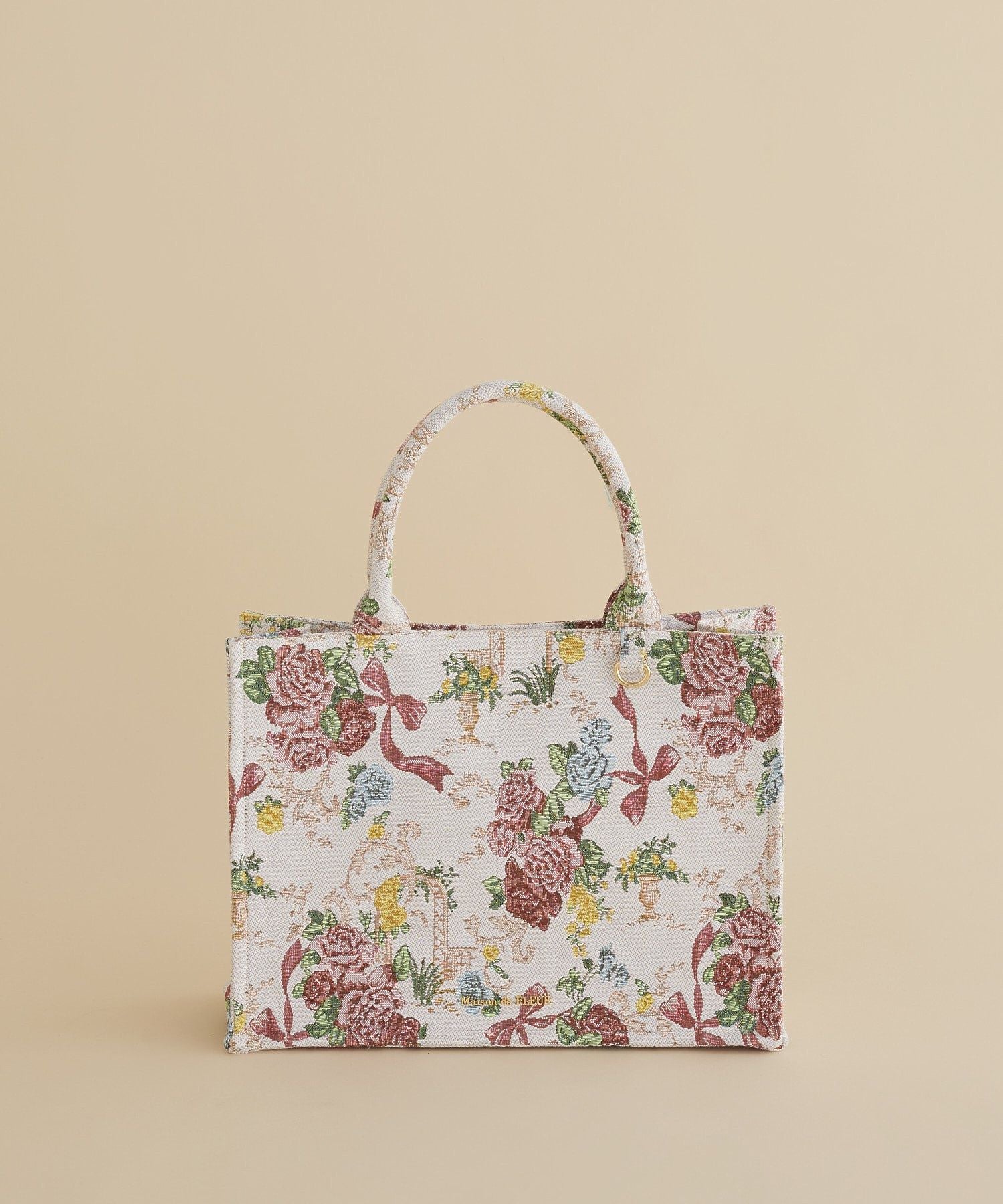 メゾン ド フルール Maison de FLEUR フラワーガーデン柄ゴブランスクエアトートバッグ （マルチ） マルチ