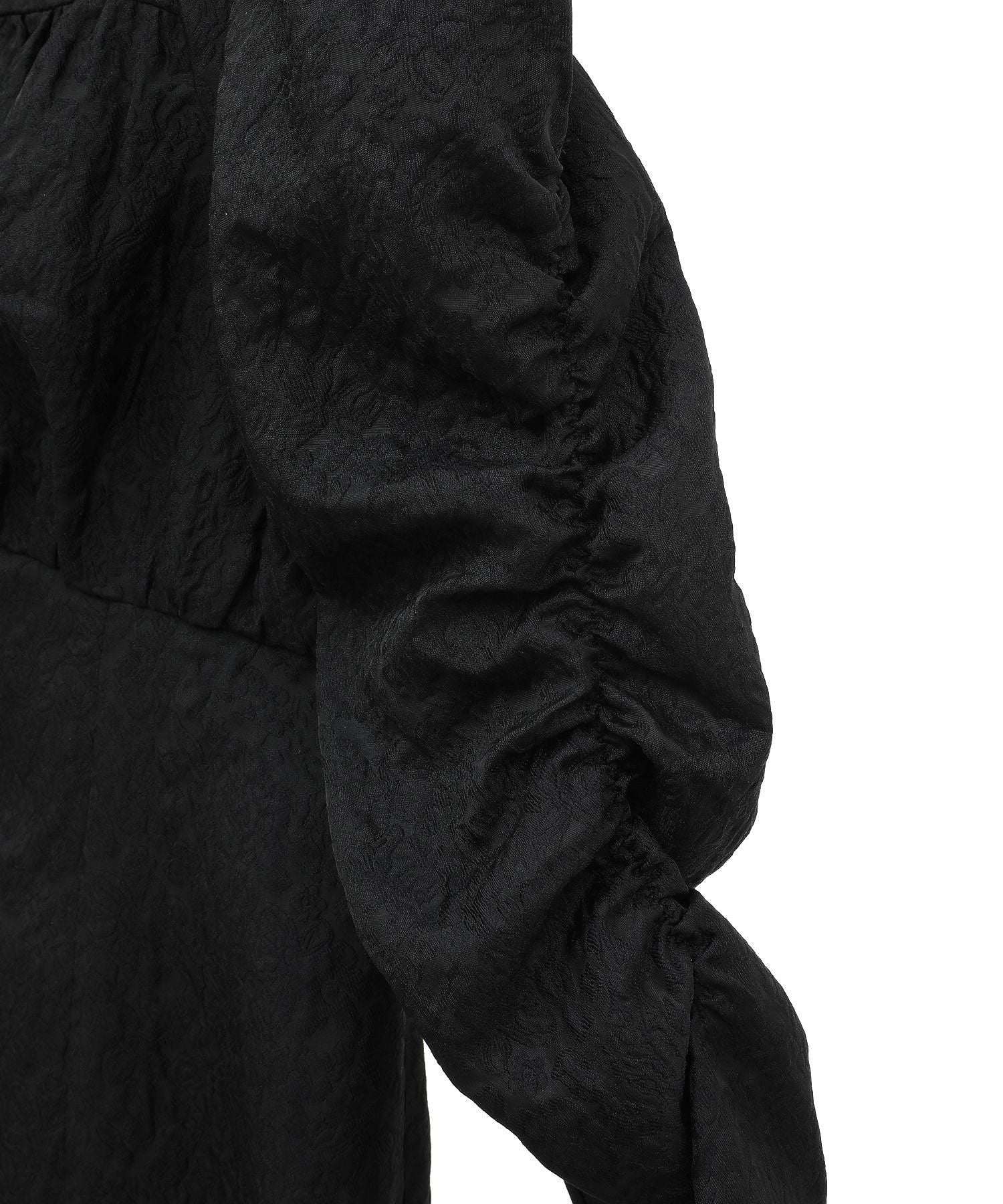 メゾン ド フルール Maison de FLEUR 慈愛に満ちたジャカードワンピース （ブラック） ブラック