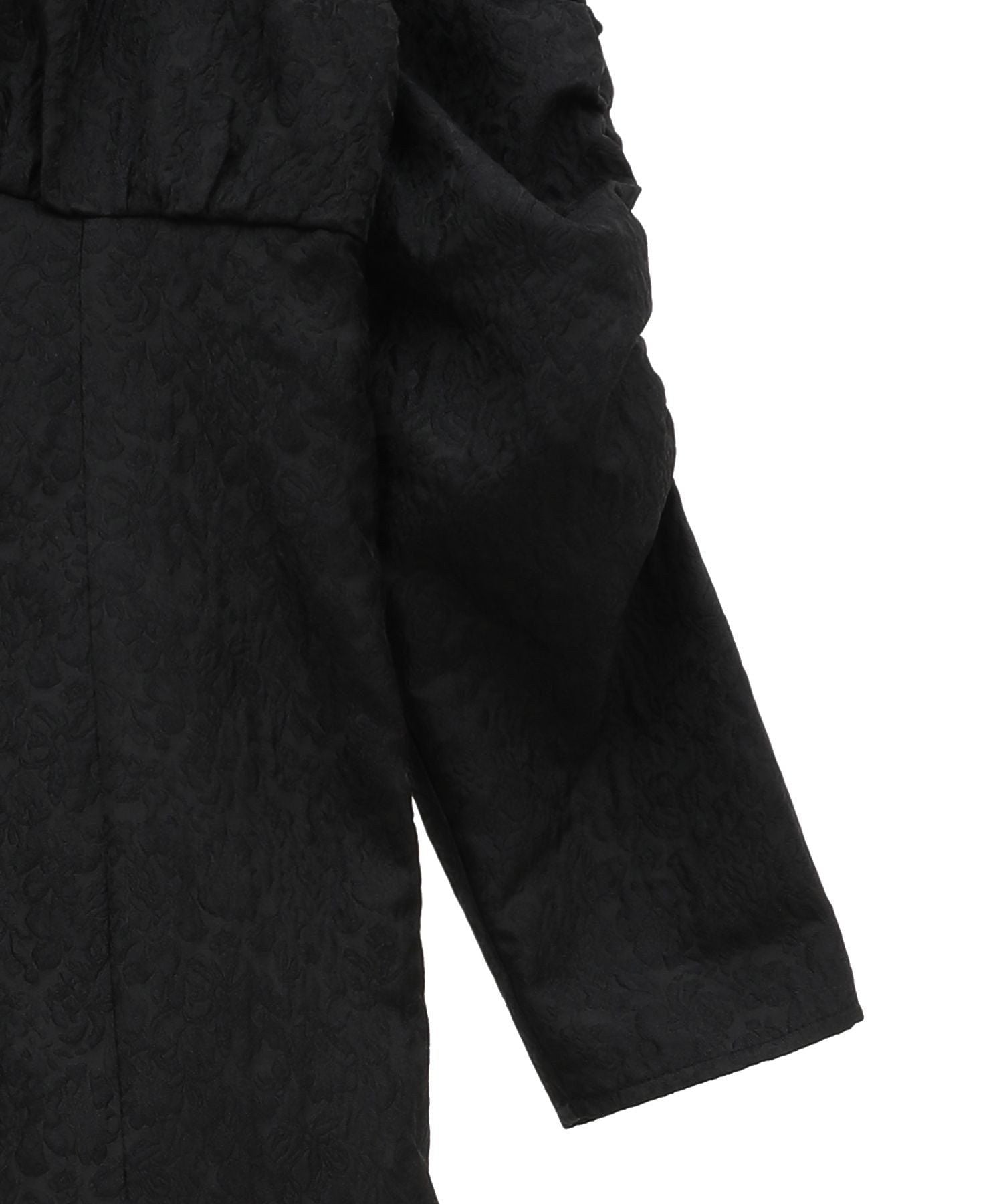 メゾン ド フルール Maison de FLEUR 慈愛に満ちたジャカードワンピース （ブラック） ブラック