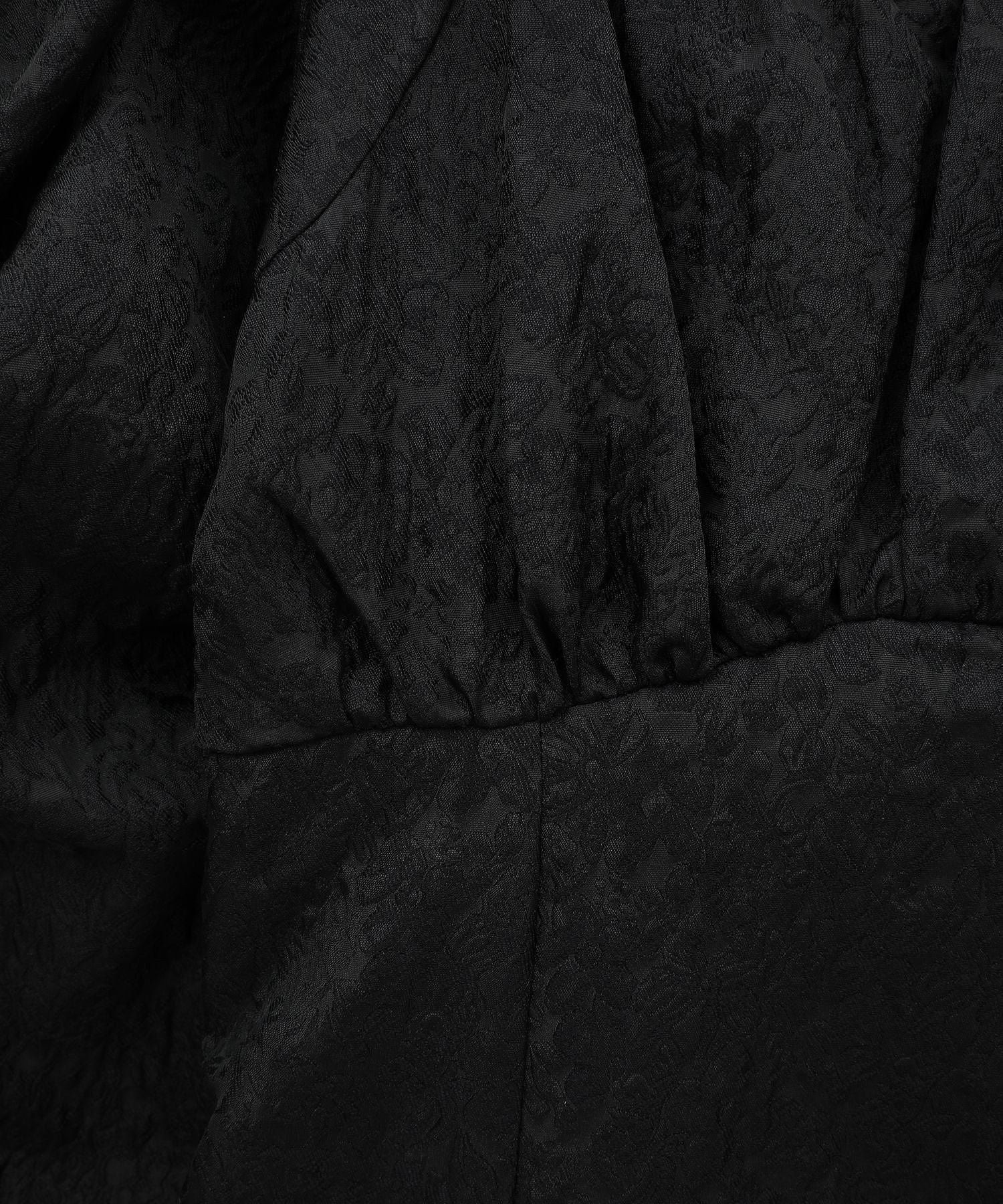 メゾン ド フルール Maison de FLEUR 慈愛に満ちたジャカードワンピース （ブラック） ブラック