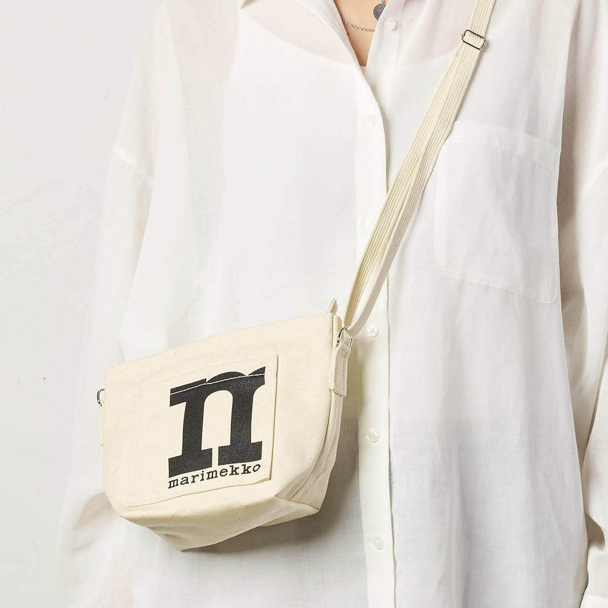 マリメッコ marimekko ショルダーバッグ 091980 100 （コットン） コットン