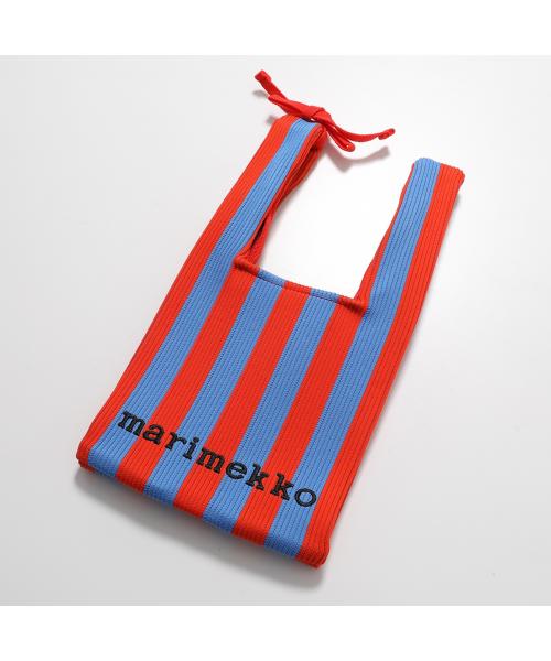 マリメッコ marimekko marimekko ハンドバッグ Knitted Mini Tote Merirosvo 094144 （530/レッド×ブルー） 530/レッド×ブルー