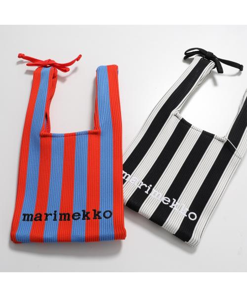 マリメッコ marimekko marimekko ハンドバッグ Knitted Mini Tote Merirosvo 094144 （530/レッド×ブルー） 530/レッド×ブルー