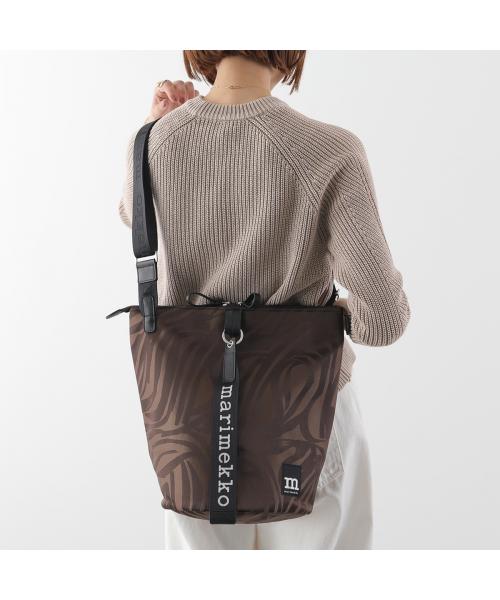 マリメッコ marimekko marimekko ショルダーバッグ All Day Bucket Jokuraita 094613 （880/ブラウン） 880/ブラウン