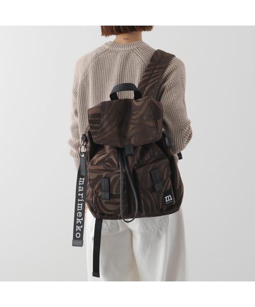 マリメッコ marimekko marimekko リュック Everything Backpack Jokuraita L 094604 （880/ブラウン） 880/ブラウン