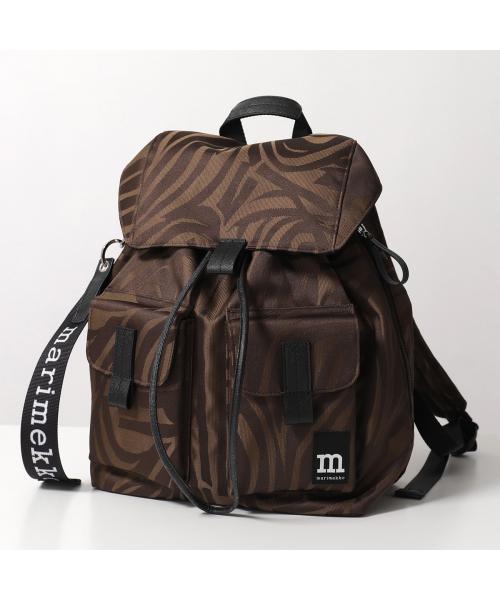 マリメッコ marimekko marimekko リュック Everything Backpack Jokuraita L 094604 （880/ブラウン） 880/ブラウン