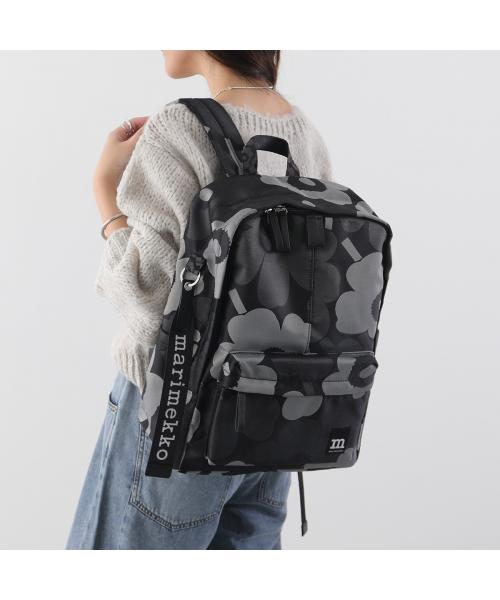 マリメッコ marimekko marimekko バックパック Zip Top Backpack Unikko 094809 （990/ブラック他） 990/ブラック他