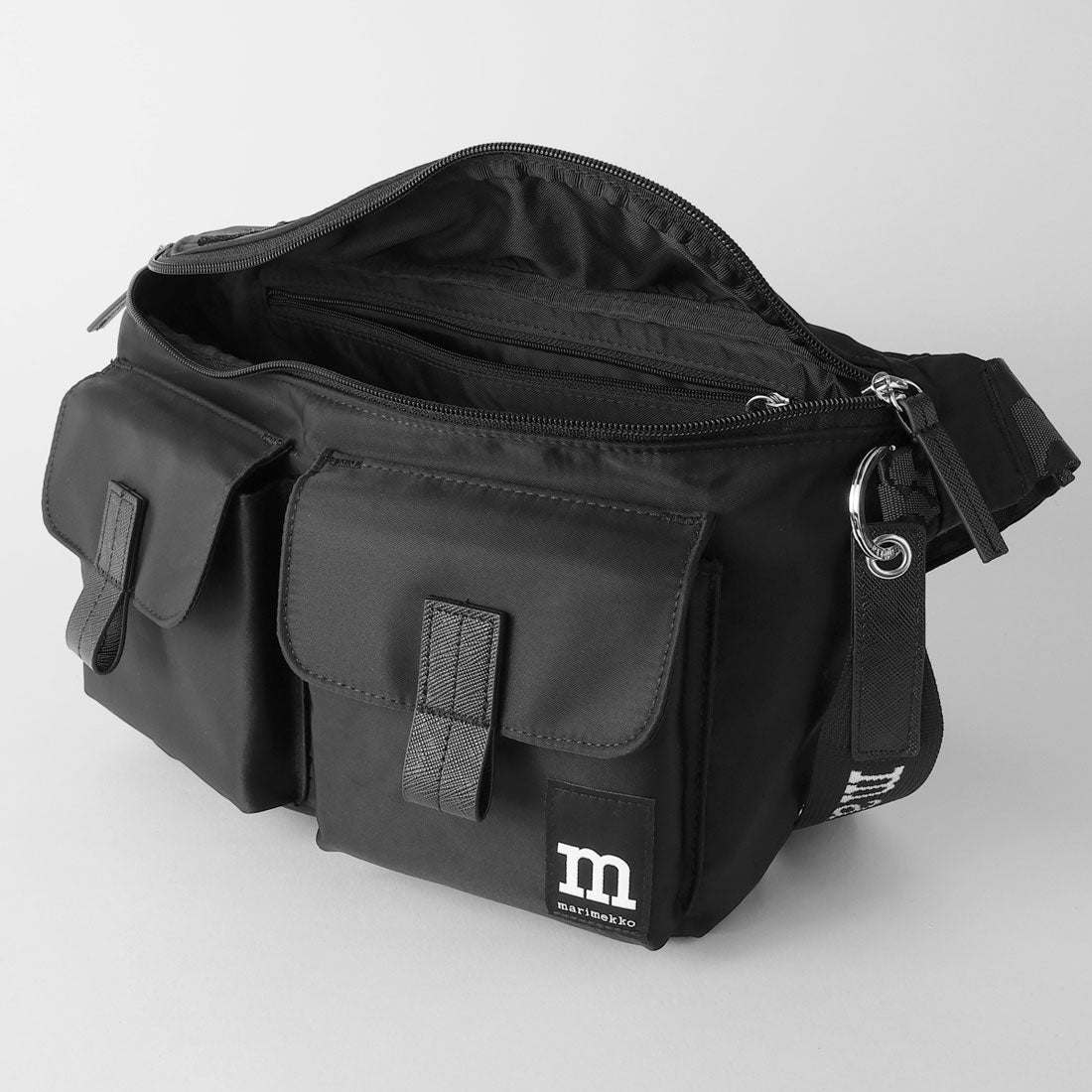 マリメッコ marimekko ショルダーバッグ ソリッド SLING BAG M 094618 009 （ブラック） ブラック