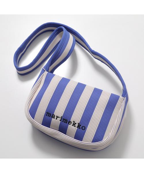 マリメッコ marimekko marimekko バッグ Knitted Crossbody Merirosvo 095549 （510/ブルー×ホワイト） 510/ブルー×ホワイト