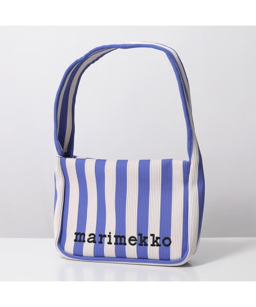 マリメッコ marimekko marimekko バッグ Knitted Shoulderbag Merirosvo 095553 （510/ブルー×ホワイト） 510/ブルー×ホワイト