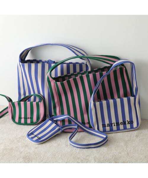 マリメッコ marimekko marimekko バッグ Knitted Shoulderbag Merirosvo 095553 （510/ブルー×ホワイト） 510/ブルー×ホワイト