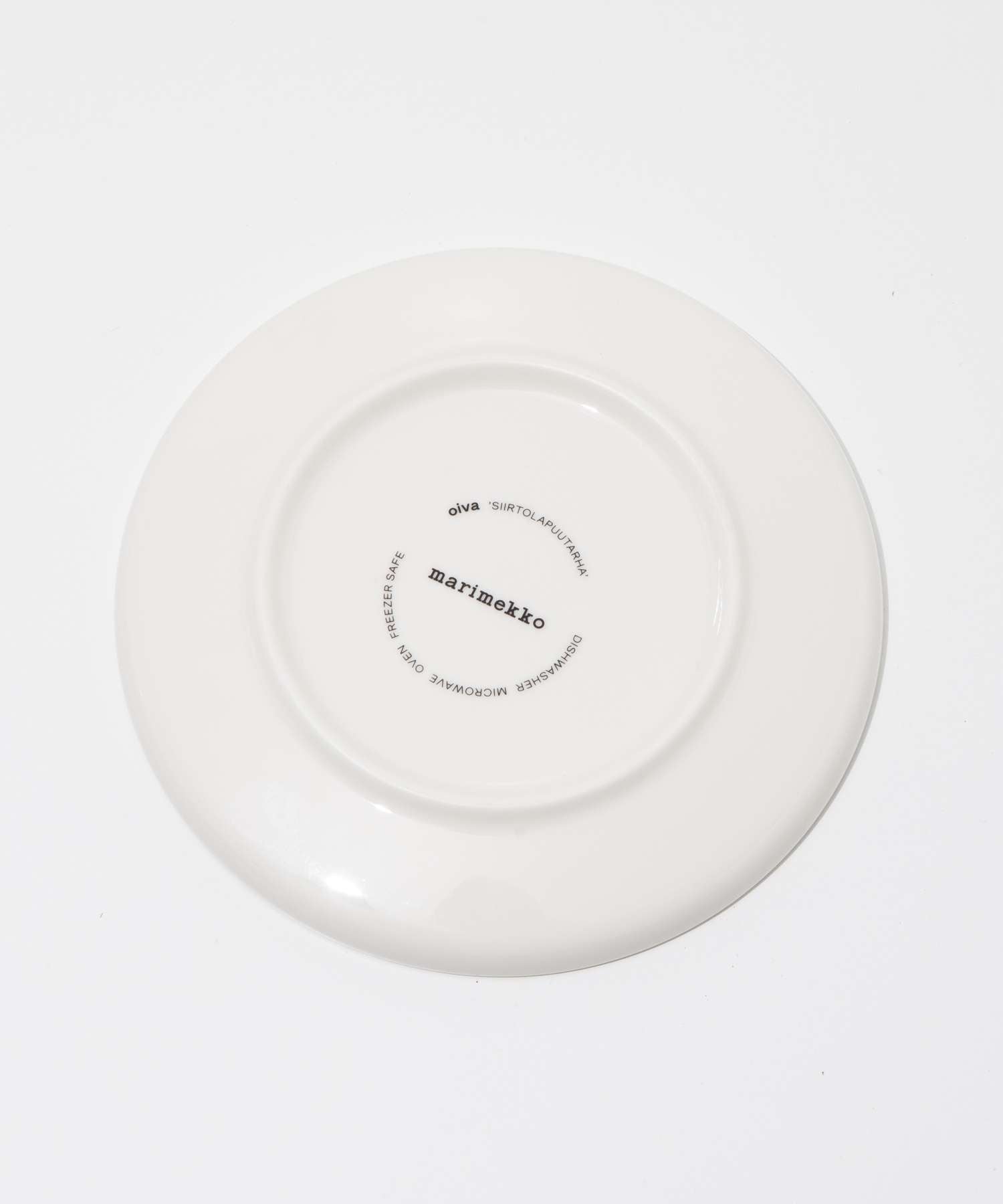 マリメッコ marimekko 072638 お皿 オイバ シイルトラプータルハ プレート トレイ 食器 Oiva Siirtolapuutarha plate diam 【返品不可商品】 （ホワイト×ベージュ） ホワイト×ベージュ