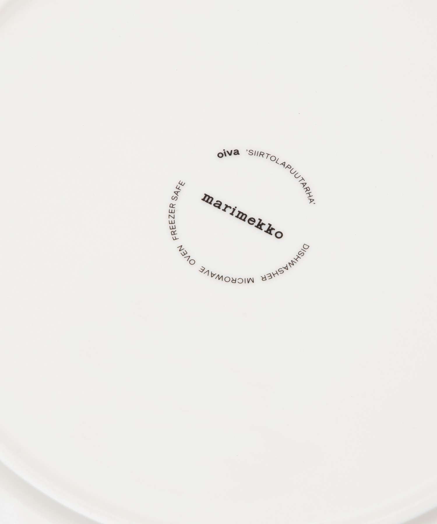 マリメッコ marimekko 072637 お皿 オイバ シイルトラプータルハ プレート トレイ 食器 Oiva Siirtolapuutarha Plate 【返品不可商品】 （ホワイト×ベージュ） ホワイト×ベージュ