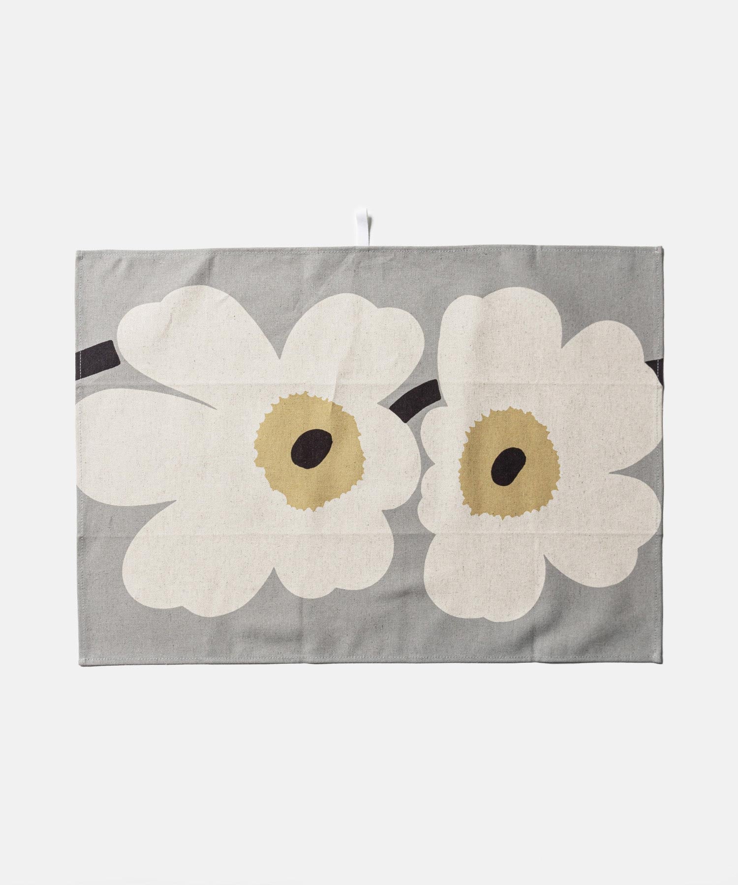 マリメッコ marimekko マリメッコ Marimekko Anniversary unikko Unikko Anniversary kitchen textile set エプロン （グレー×リネン） グレー×リネン