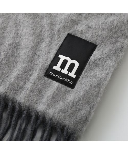 マリメッコ marimekko marimekko マフラー Neljannes Jokuraita 094904 （990/ライトグレー） 990/ライトグレー