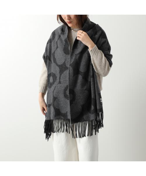 マリメッコ marimekko marimekko マフラー Identtinen Unikko ウニッコ 094906 （999/ブラック） 999/ブラック