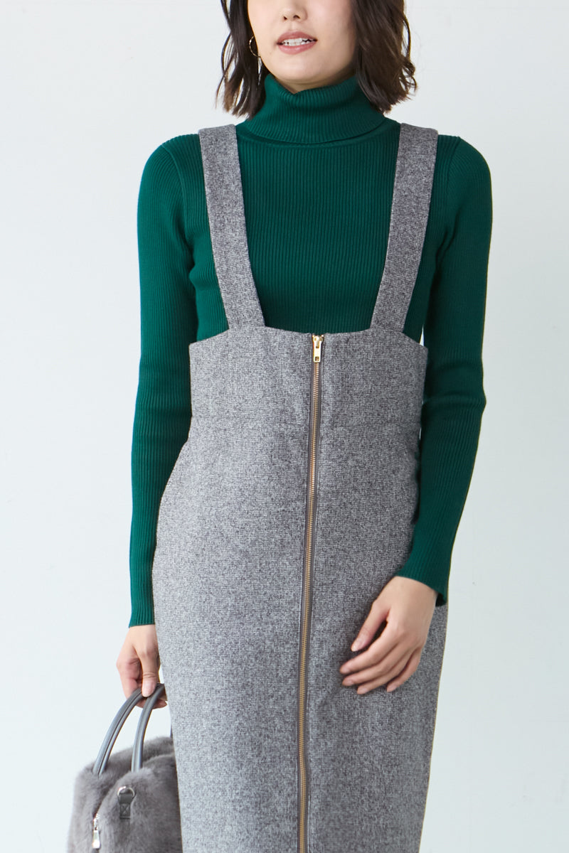 エムドゥ M.deux ベーシックタートルネックニット （グリーン） グリーン