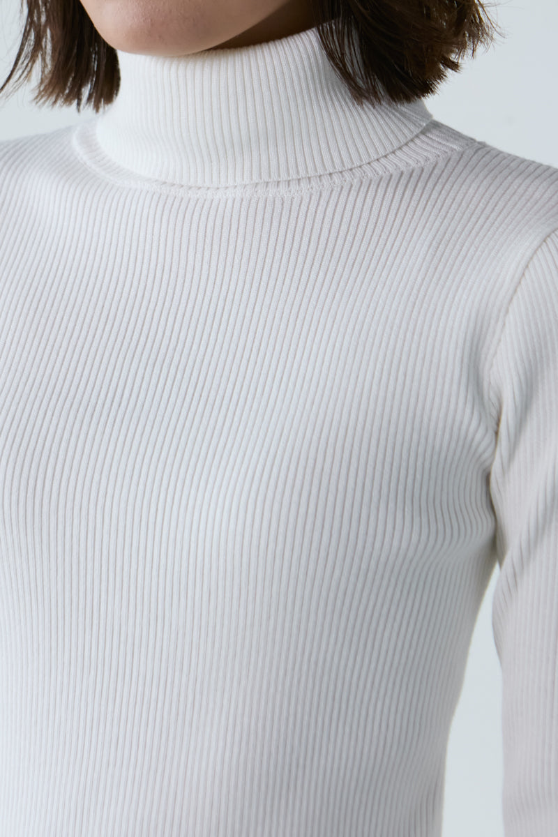 エムドゥ M.deux ベーシックタートルネックニット （グリーン） グリーン