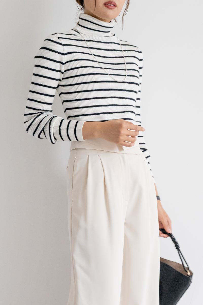 エムドゥ M.deux ベーシックタートルネックニット （ガラA） ガラA