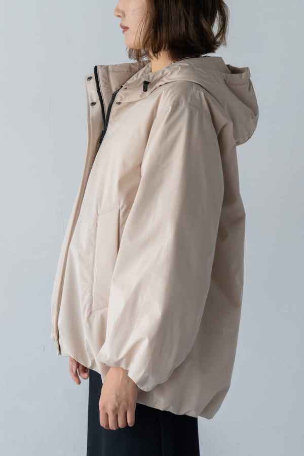 エムドゥ M.deux ドロストフーディーダウンジャケット （ブラック） ブラック