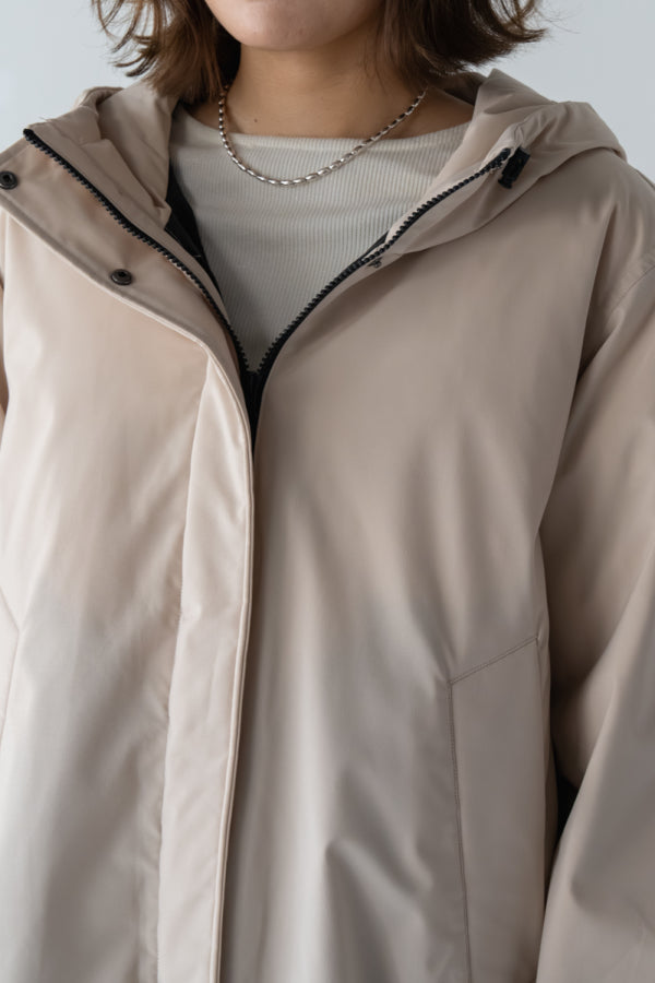 エムドゥ M.deux ドロストフーディーダウンジャケット （ブラック） ブラック