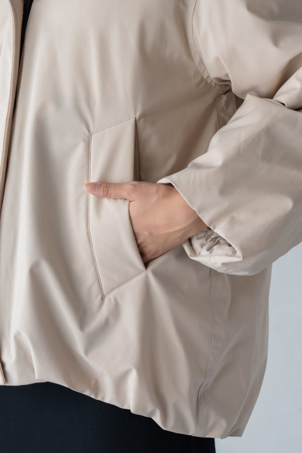 エムドゥ M.deux ドロストフーディーダウンジャケット （ブラック） ブラック