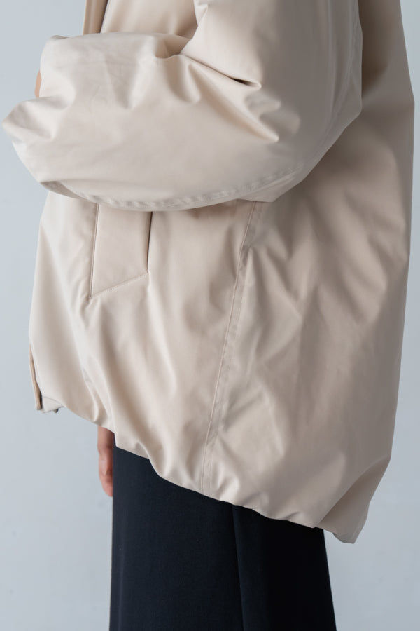 エムドゥ M.deux ドロストフーディーダウンジャケット （ブラック） ブラック