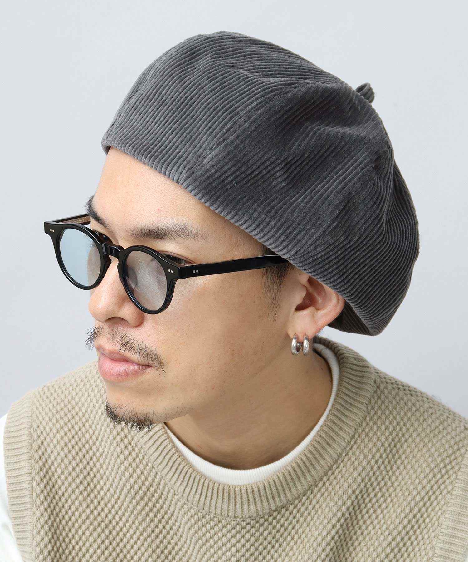 Mr.COVER Beret Made in Japan 8-Panel Volume Panel Beret