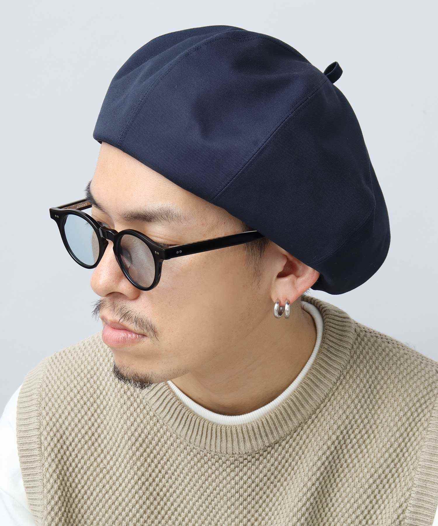 CPH BERET / 8 PANEL DENIM　 　【未開封】sizeML Mr.COVER Beret Made in Japan 8-Panel Volume Panel Beret