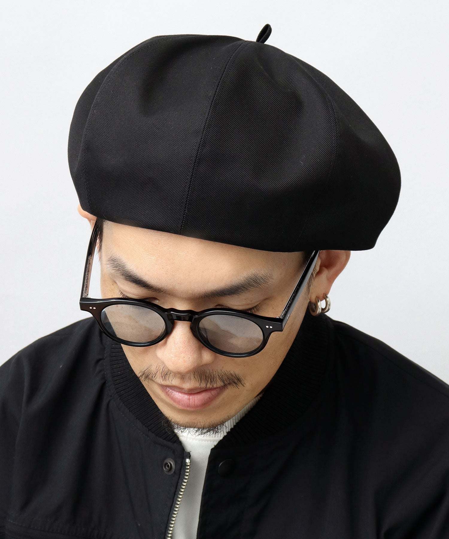 CPH BERET/8 PANEL BLACK 未開封 M/L Mr.COVER Beret Made in Japan 8-Panel Volume Panel Beret