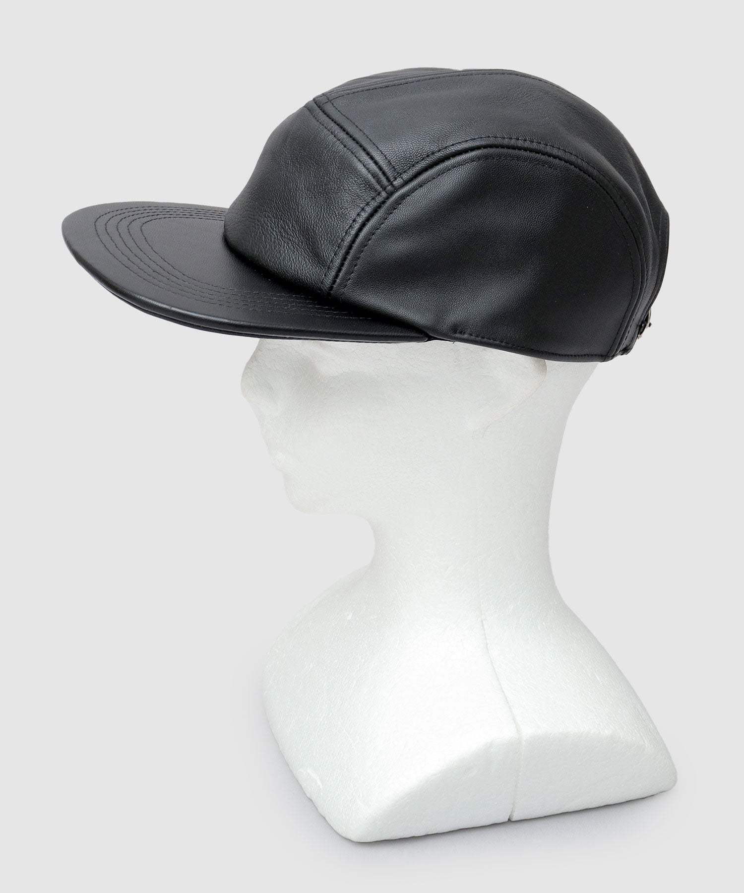 Mr.COVER Cap Jet Cap Longer Brim Wide Brim Flat Brim Hat Leather Genui