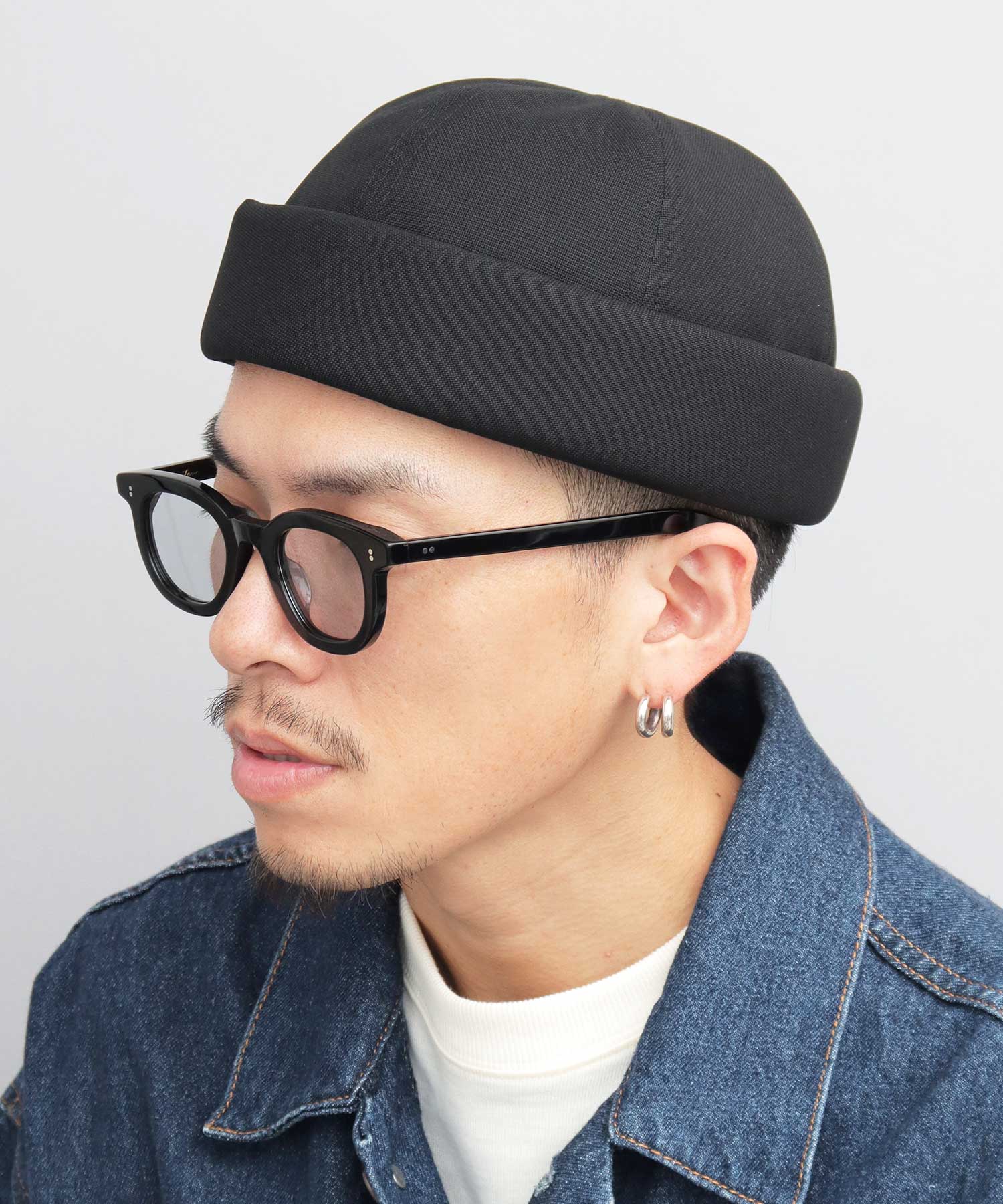 Mr.COVER Roll Cap Made in Japan Hat Fisherman Cap Men's Watch Cap Plain