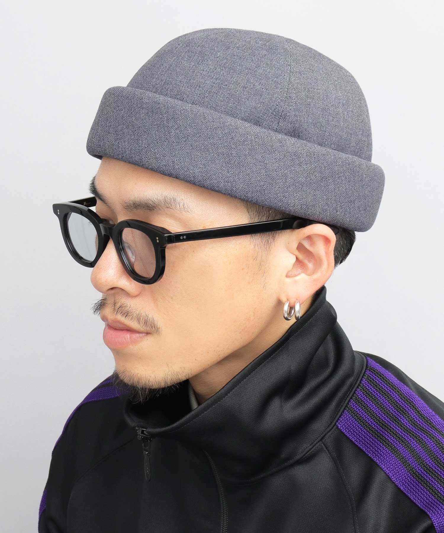 Mr.COVER Roll Cap Made in Japan Hat Fisherman Cap Men's Watch Cap Plain