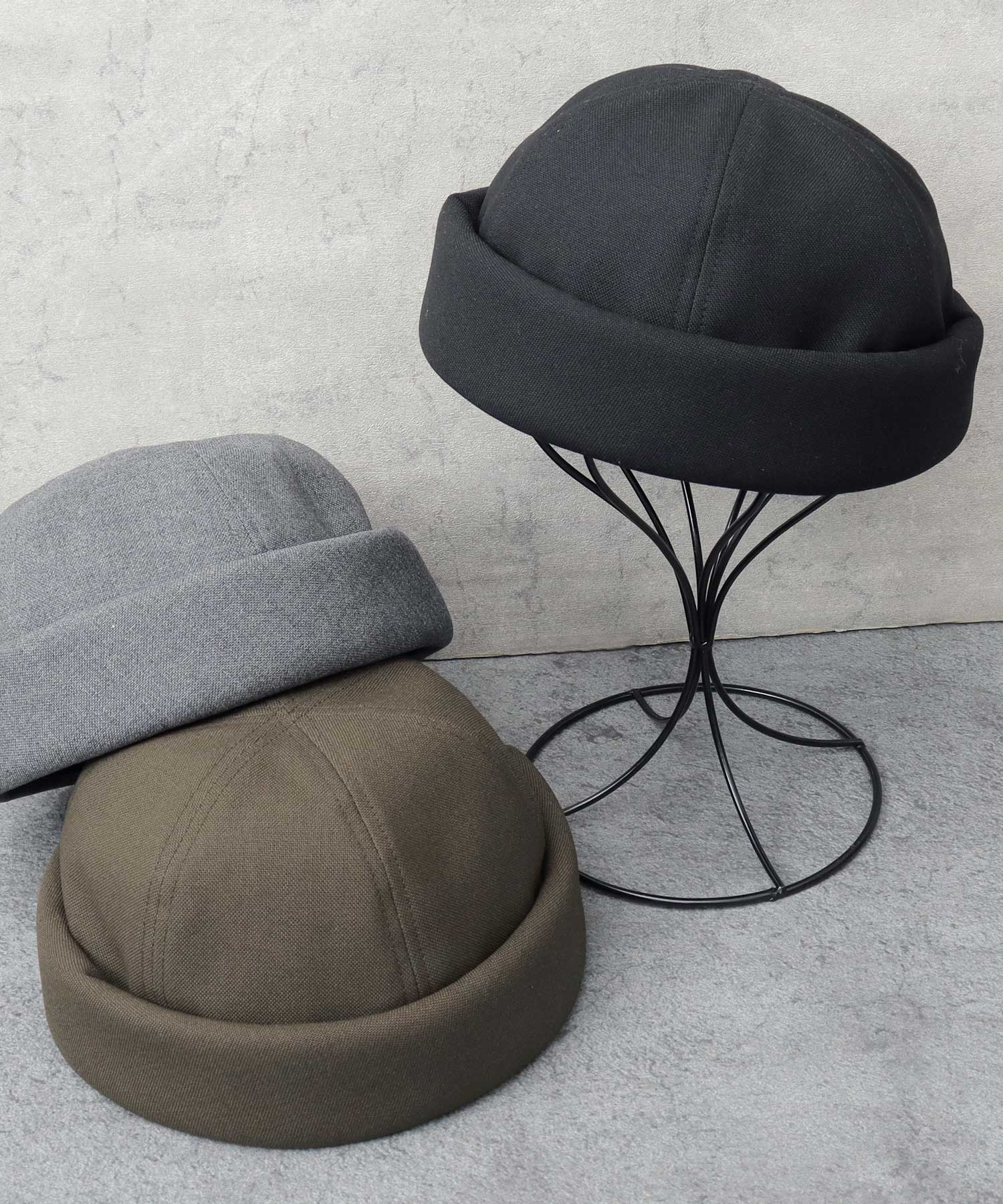 Mr.COVER Roll Cap Made in Japan Hat Fisherman Cap Men's Watch Cap Plain