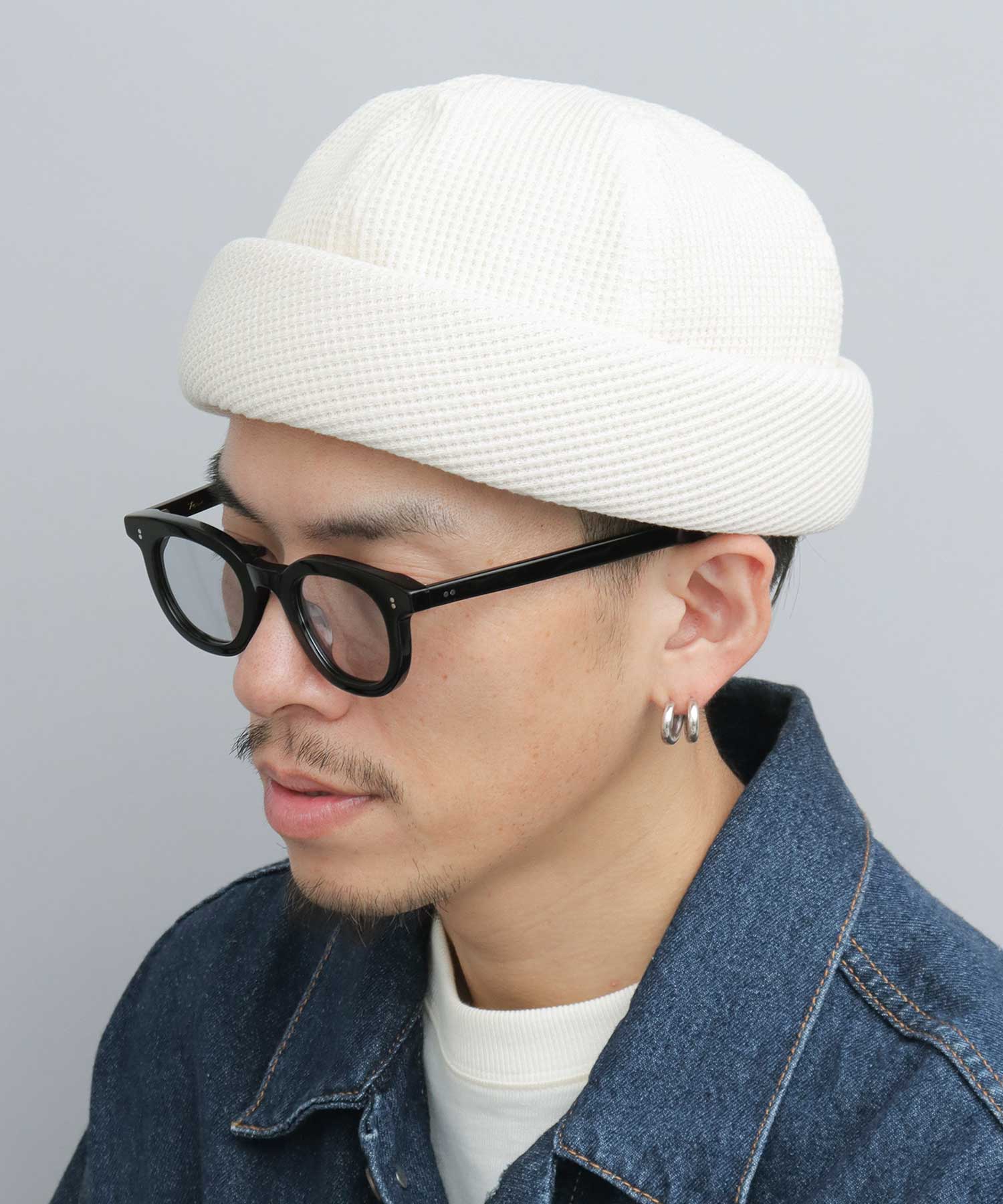 Mr.COVER Roll Cap 日本製造 華夫格保暖帽 男士 素色