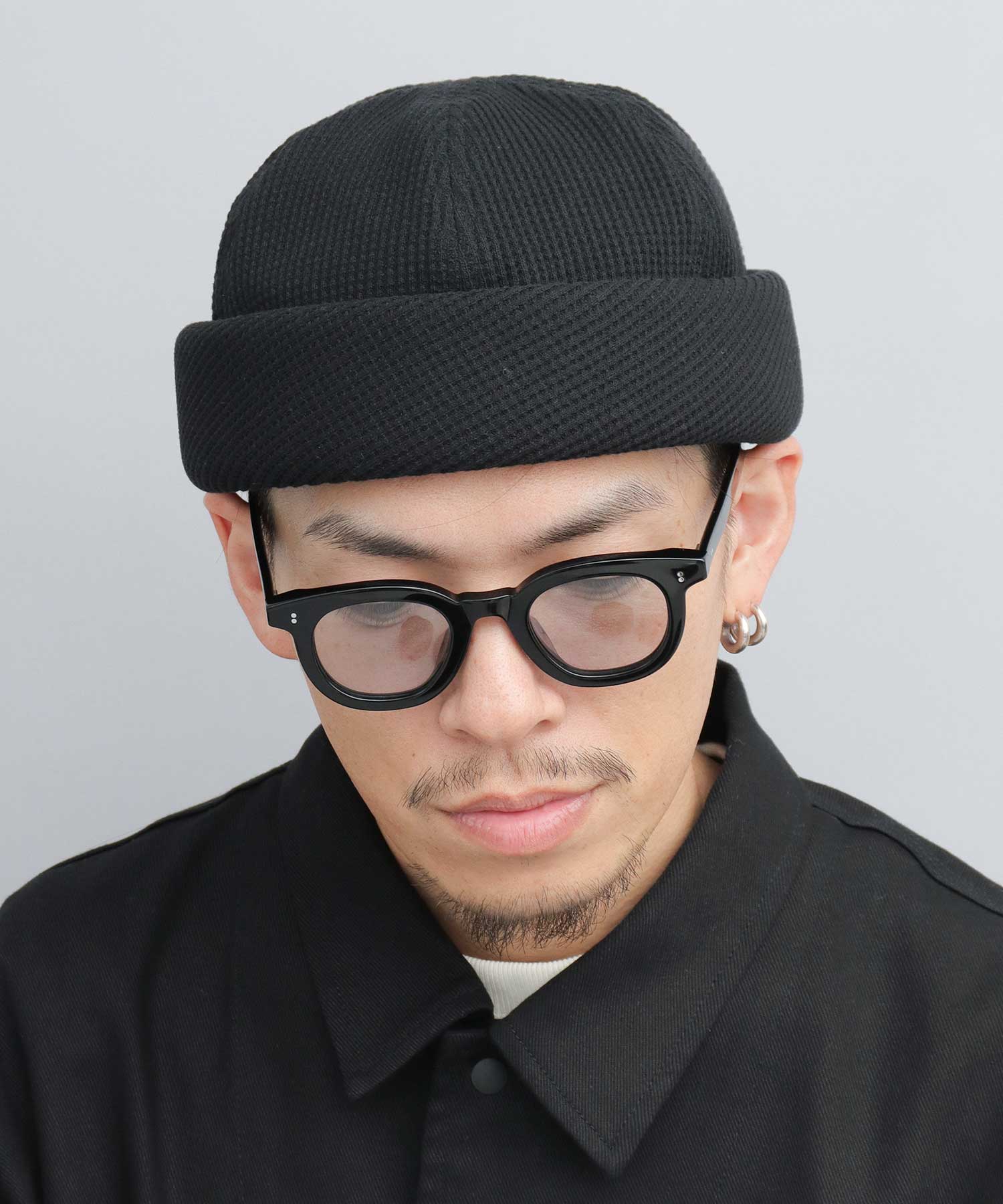 Mr.COVER Roll Cap 日本製造 華夫格保暖帽 男士 素色